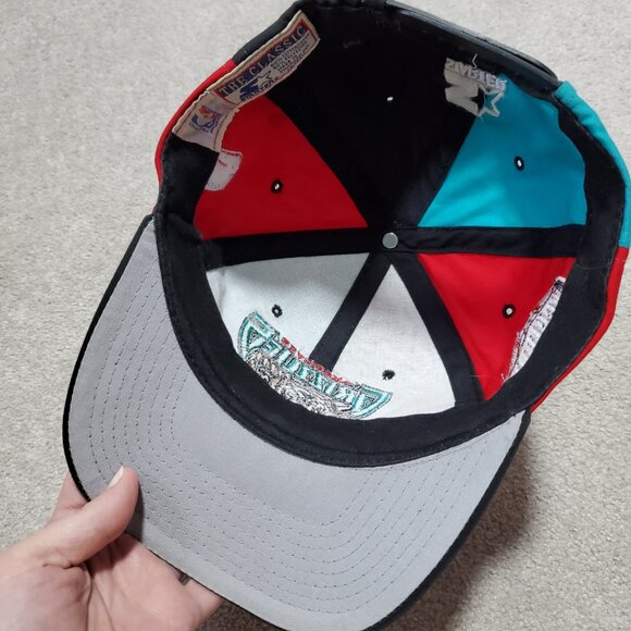 STARTER Vintage 90s Vancouver Grizzlies NBA Snapback Hat Cap RARE Retro Men's OS - Picture 6 of 7